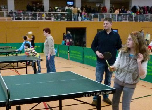 Die Tischtennisplatten